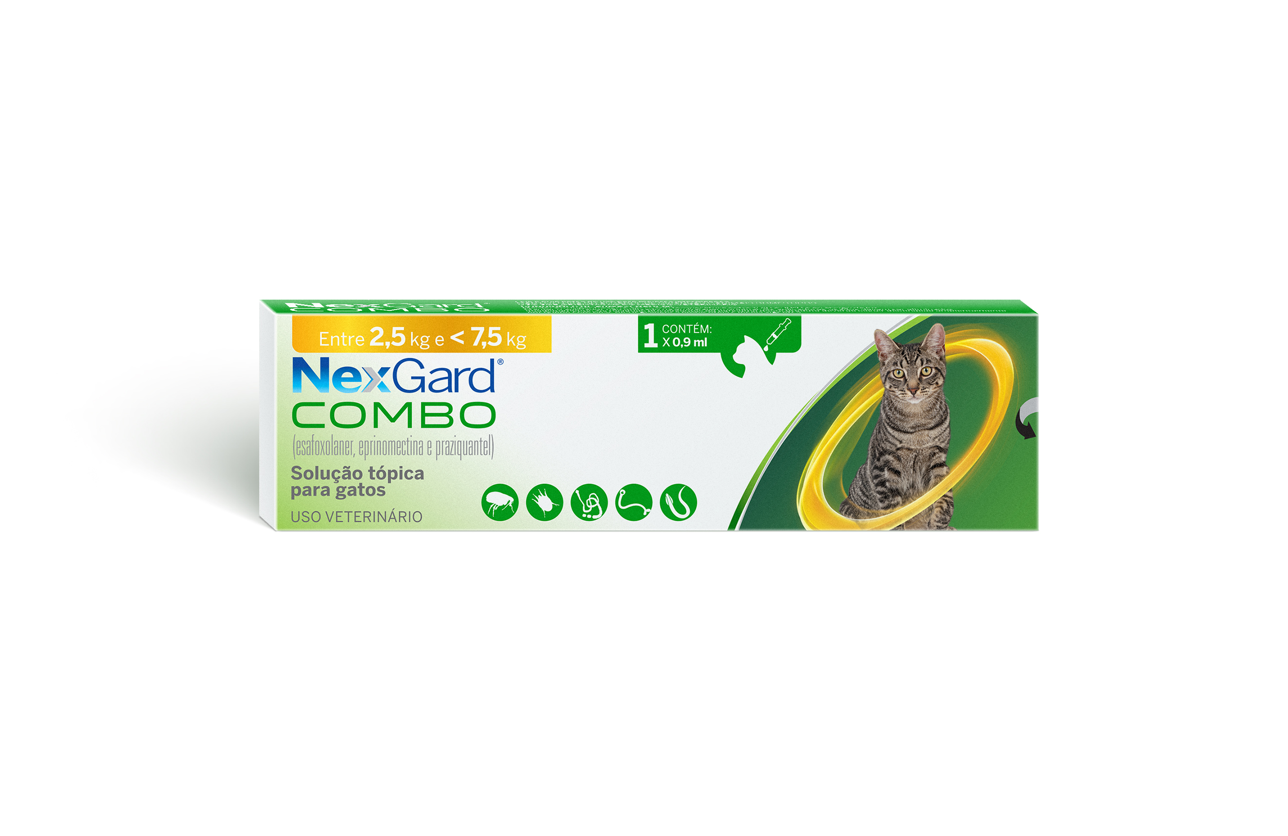 NexGard COMBO 2,5kg a 7,5kg